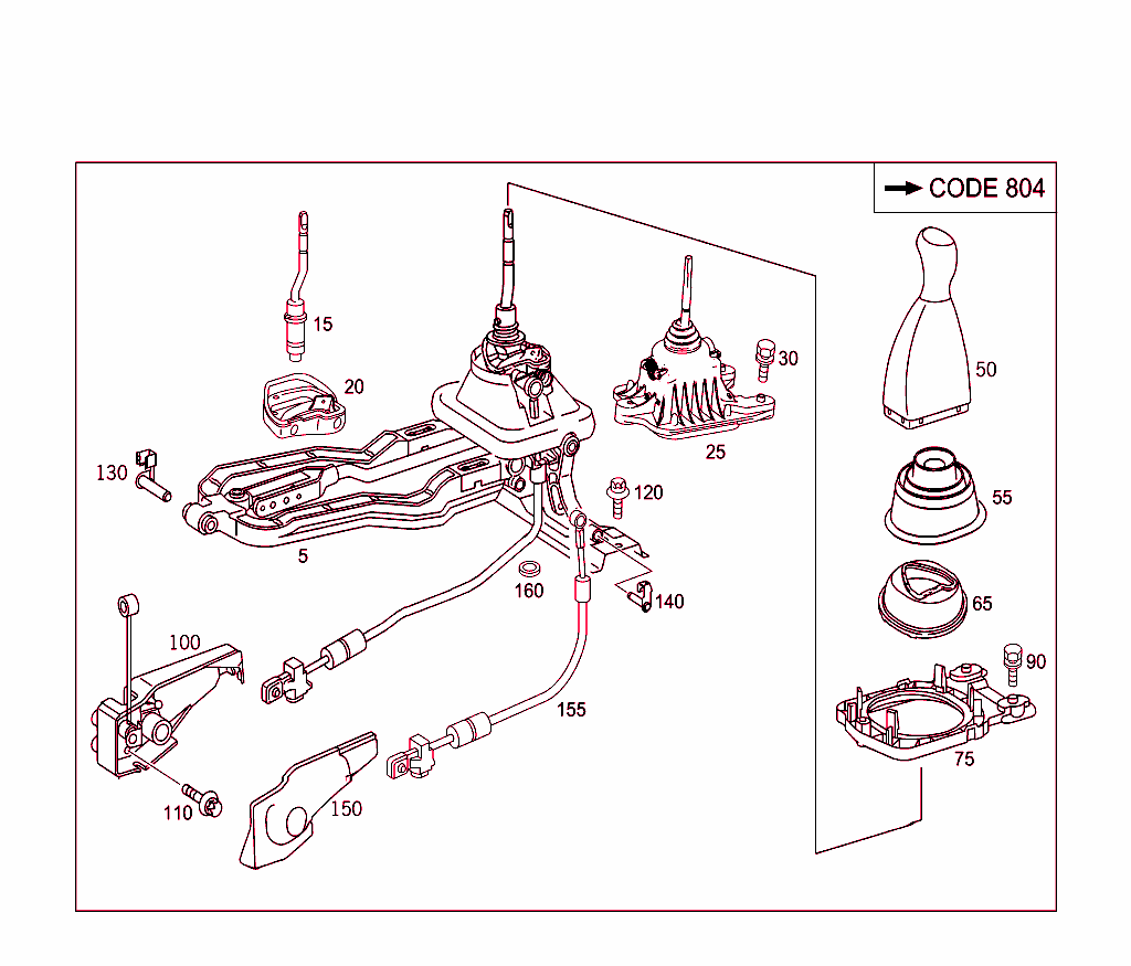 Floor Shift, Mechanical Six-Gear Transmission