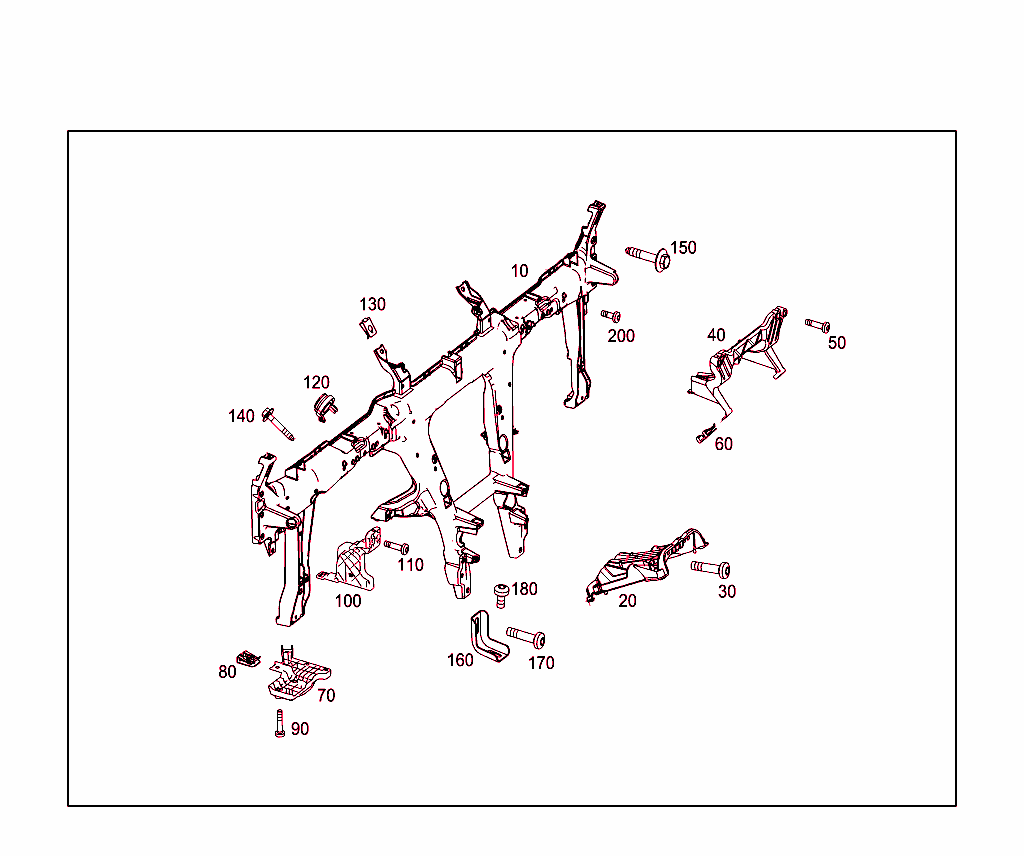 Cross Member Below Instrument Panel