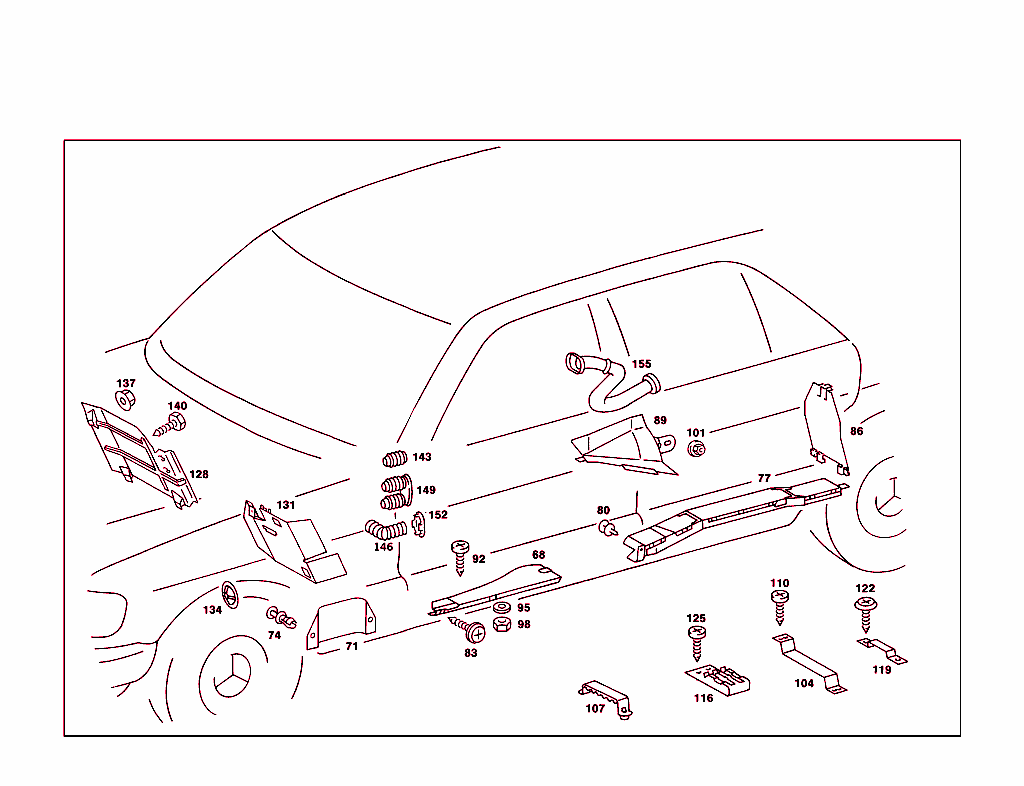 Cable Coverg.,Prot. Hoses,Electr.parts For Blower Motor & Heated Rear Pane
