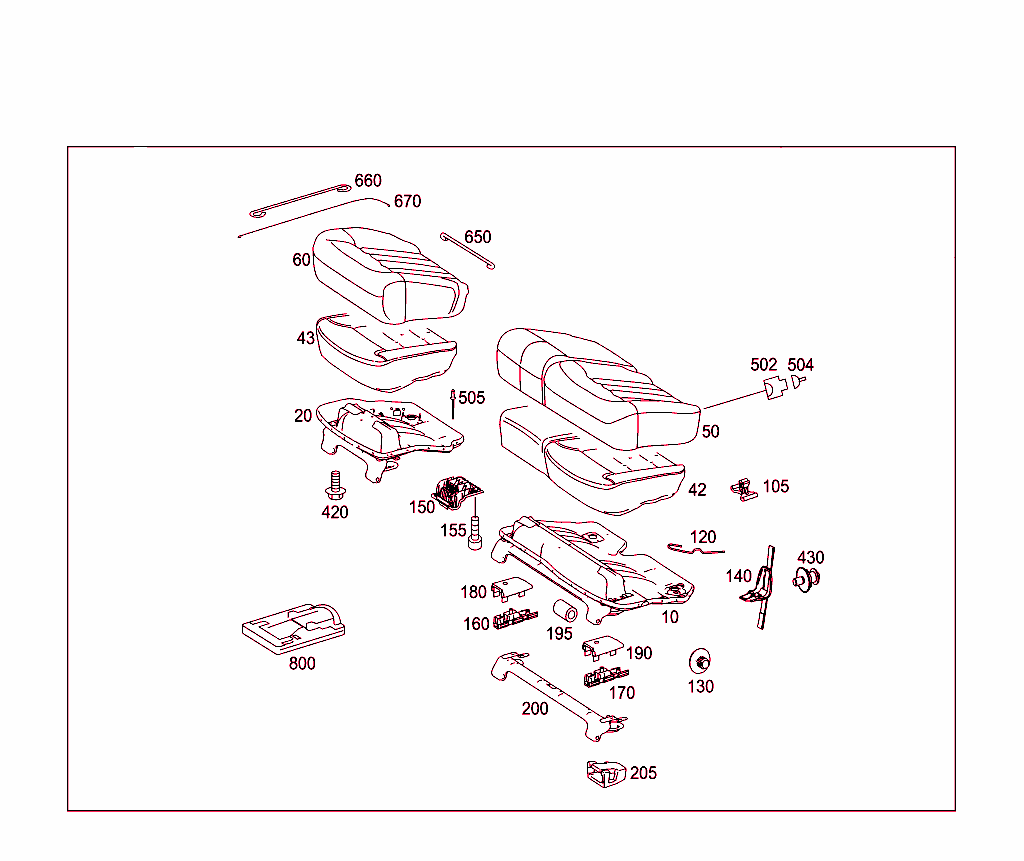 Rear Seat Cushion,Rear Backrest