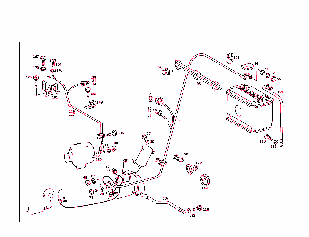 Battery,Starter/Alternator Cable