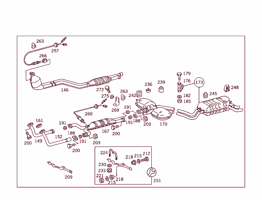 Exhaust System Used On Eight-Cylinder Gasoline Vehicles
