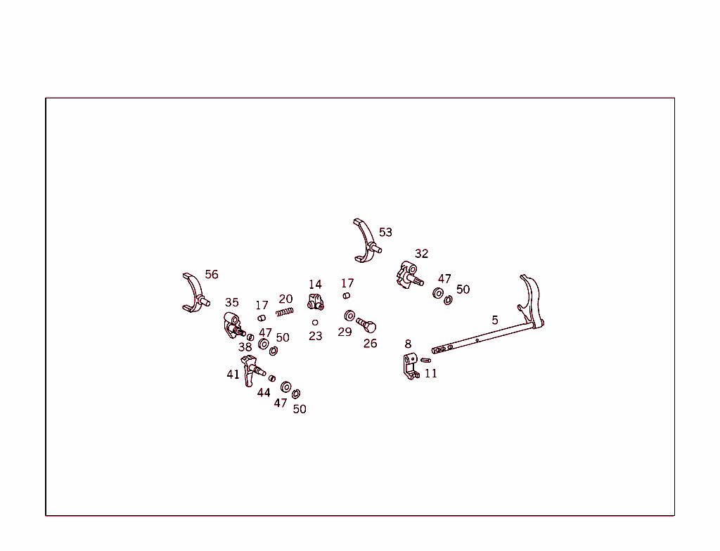 Shifting Rod,Detent,Shifting Fork