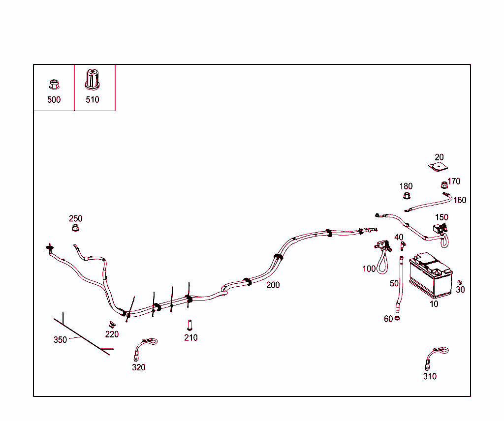 Battery,Starter/Alternator Cable
