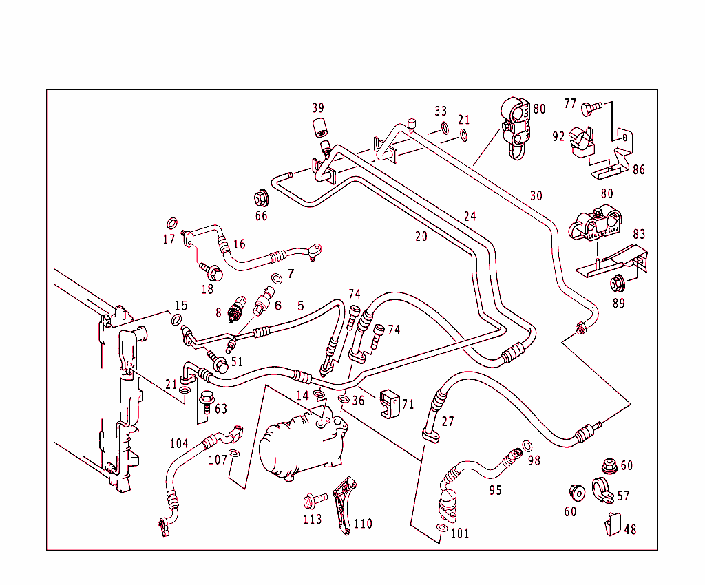 Refrigerant Line Arrangement