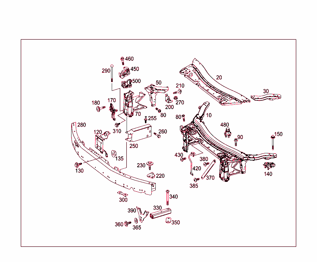 Front Stiffening And Radiator Support