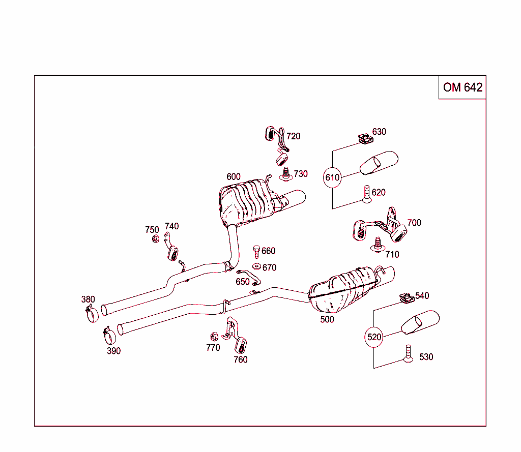 Exhaust System For Six-Cylinder Diesel Vehicles