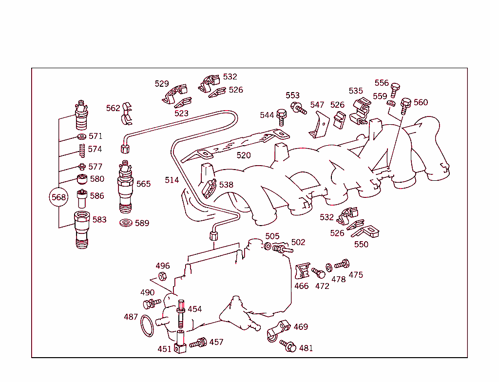 Nozzle Holder,Lines & Attachment Parts