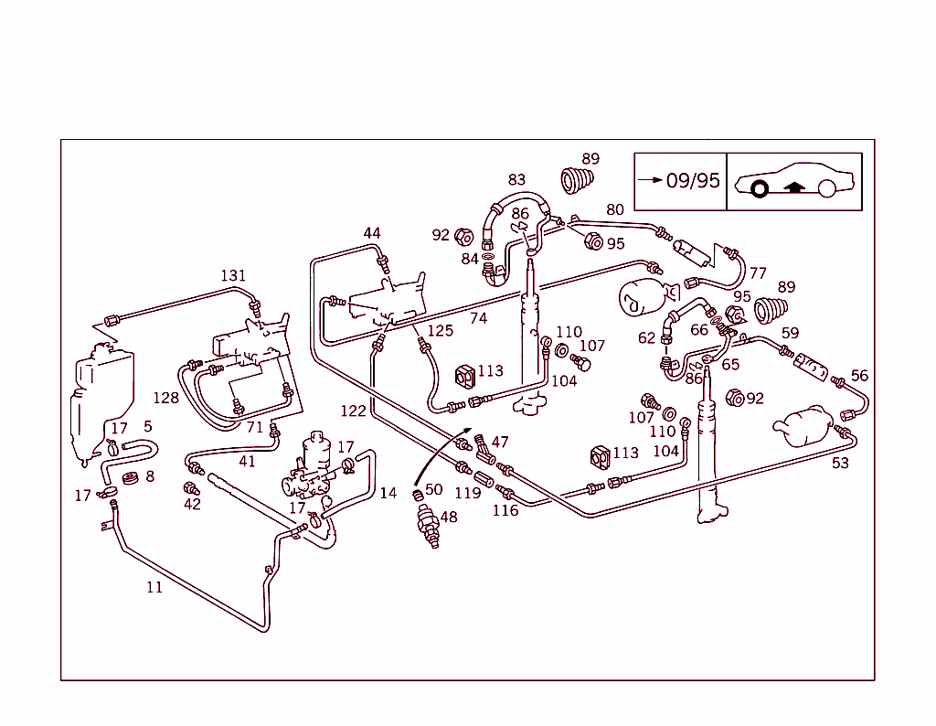 Line Arrangement In Case Of Self-Levelling Device & A S D