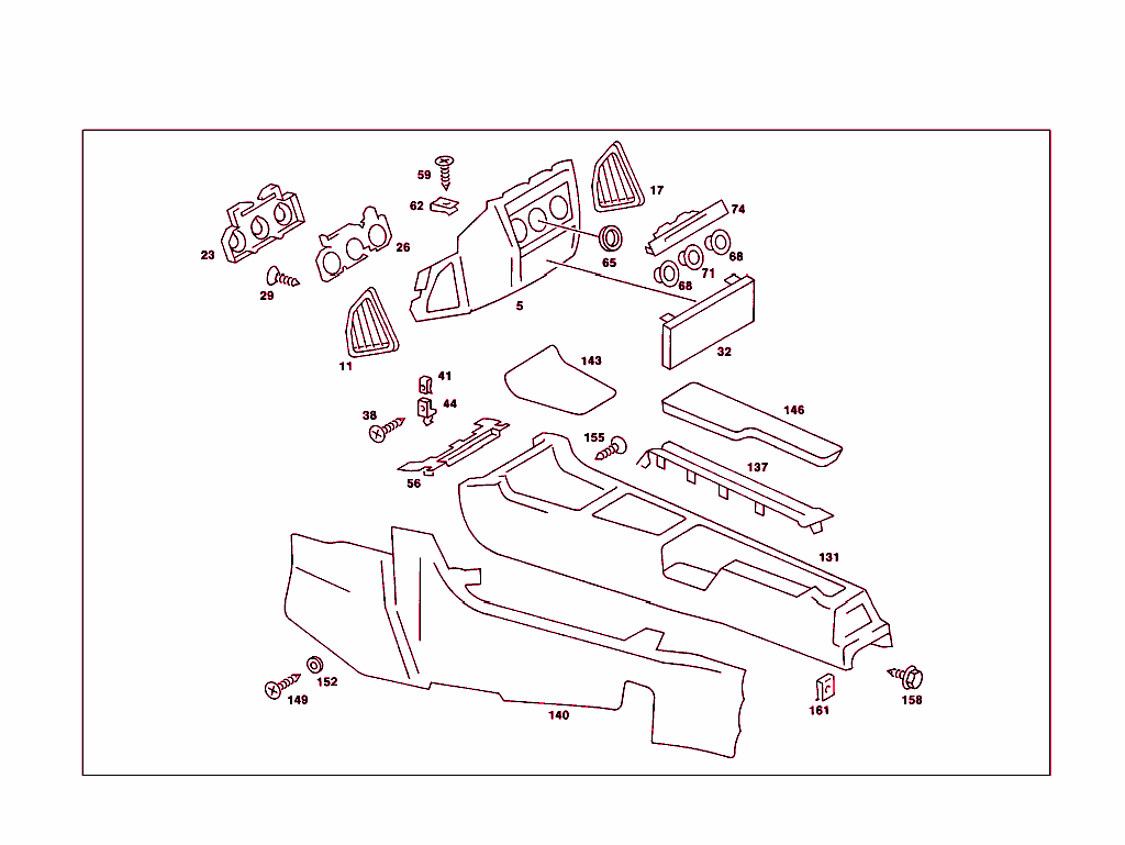 Housing Below Instrument Panel, And Housing With Tray