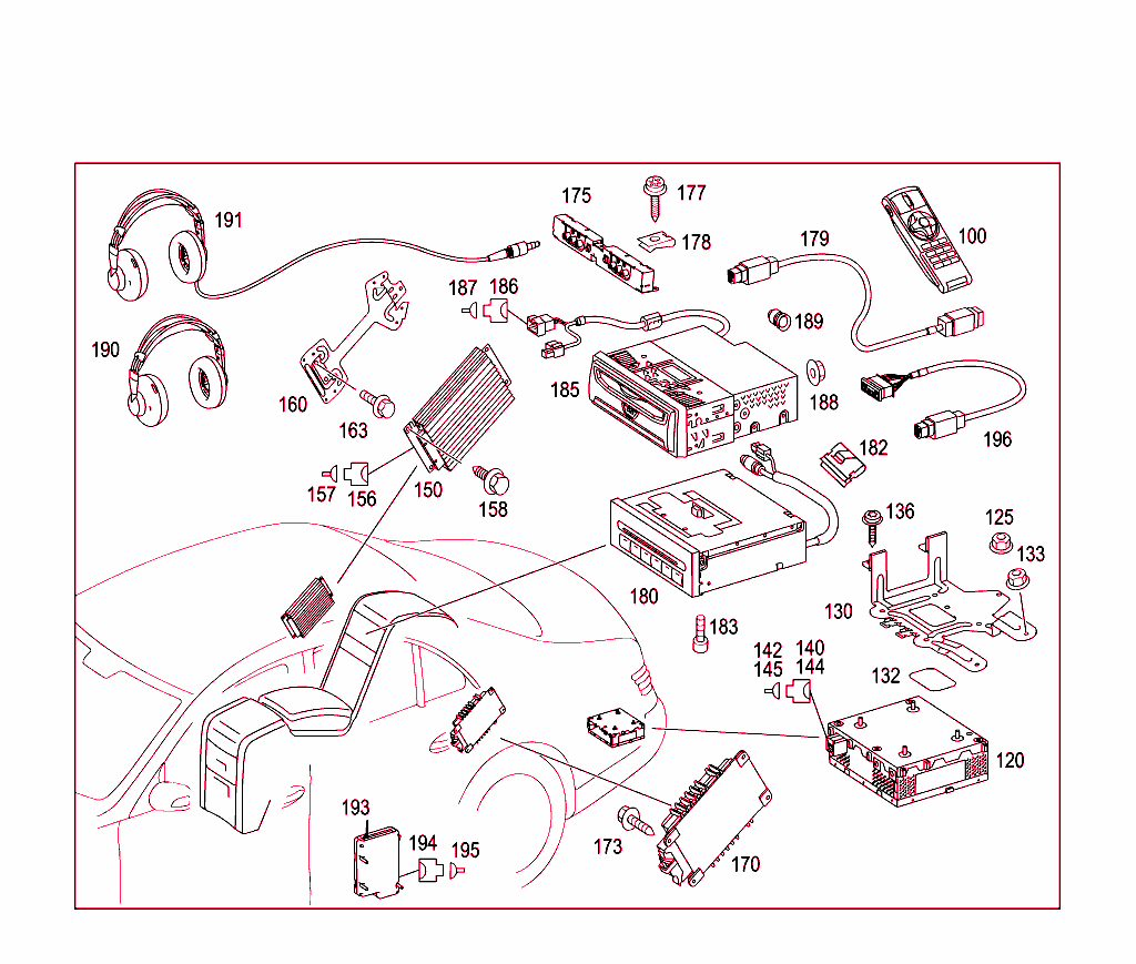 Radio Set, Remote Control, Amplifier, Cd-Player, Loudspeaker