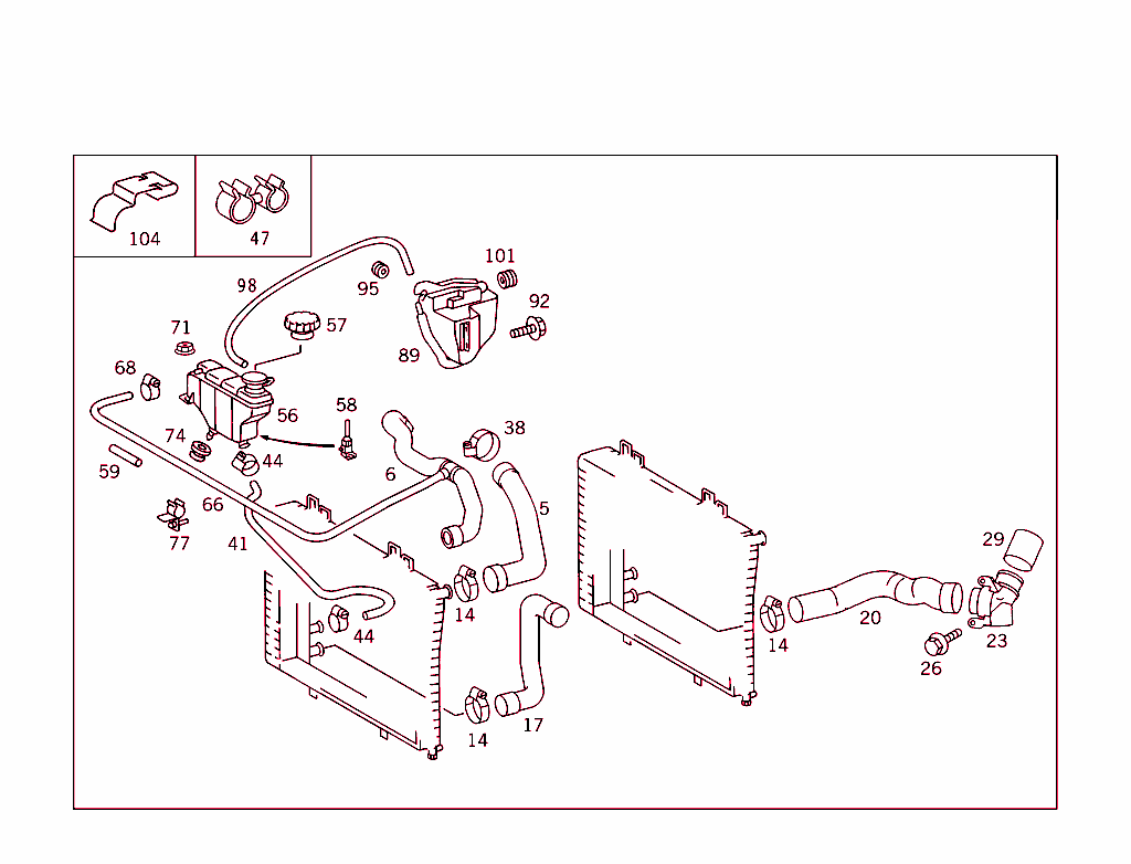 Expansion Tank,Mounting And Hoses