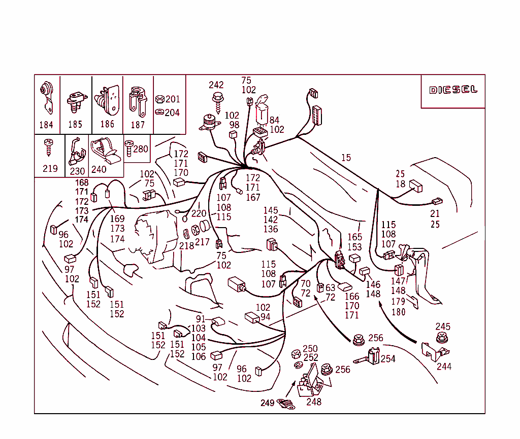 Engine Cable Harness,Body Mounted