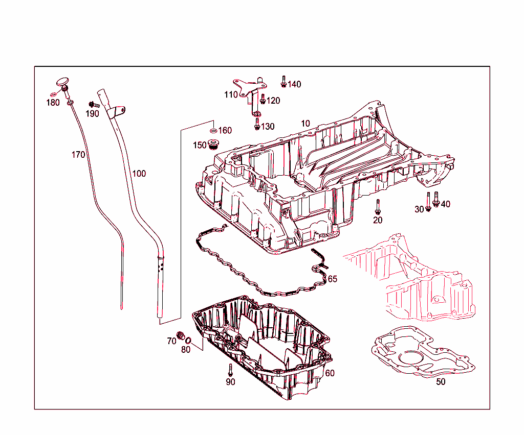 Oil Pan & Oil Level Display