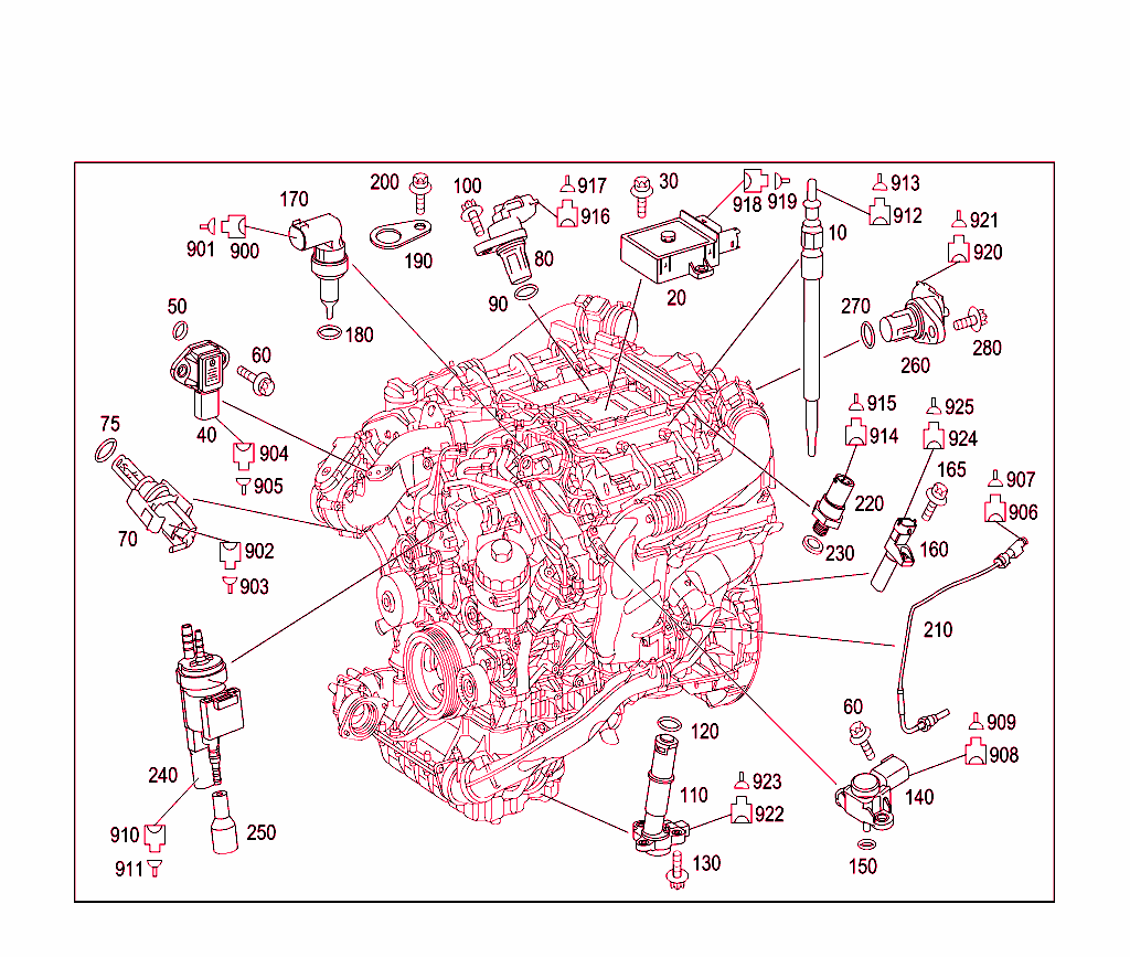 Attachment Parts,Heater Plugs,And Speed Sender Unit