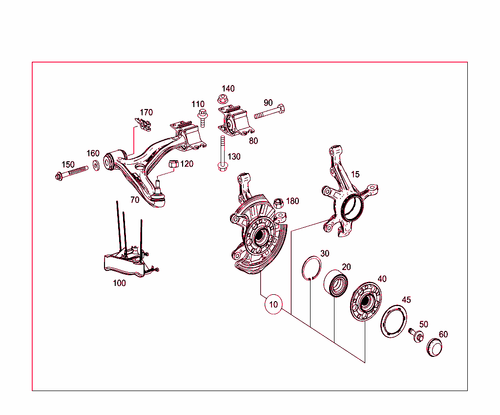 Steering Knuckle And Control Arm