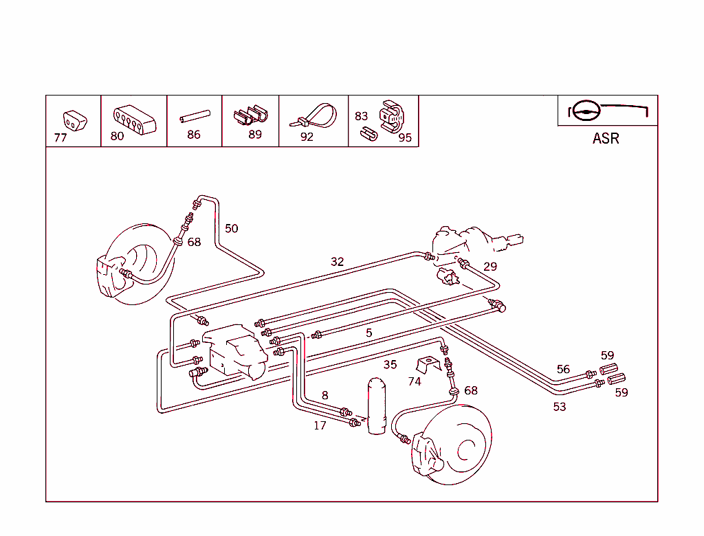 Brake Lines Used For Acceleration Skid Control (Asr)