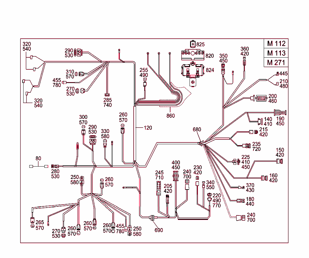 Engine Cable Harness,Body Mounted