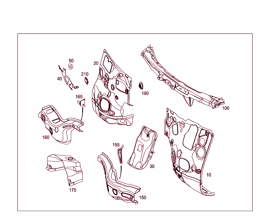 Fire Wall And Connection Parts