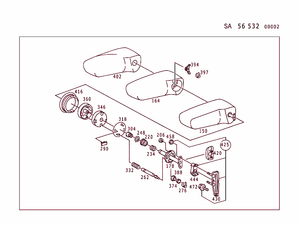 Front Backrests, Leather (For Electrical Parts Used With Electric Seat Adjustment, See Sa 56633)