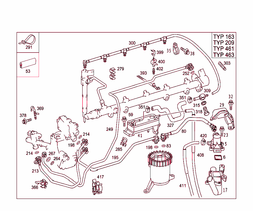 Fuel Filter,Lines And Thermostat
