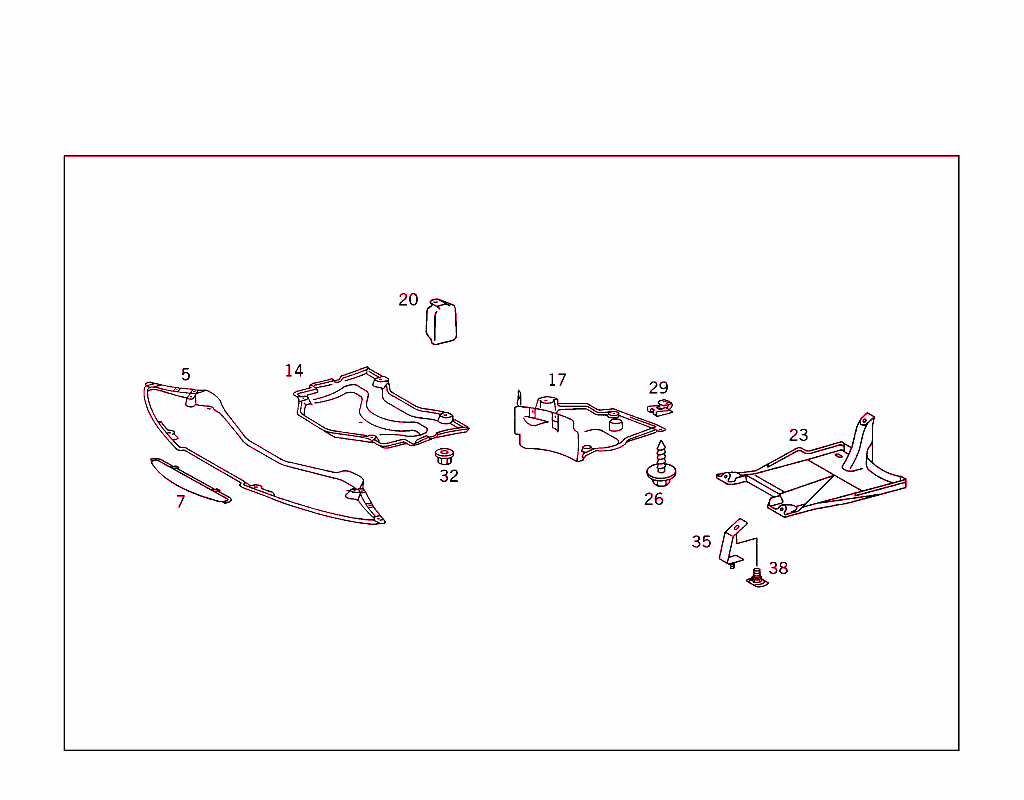 Engine Compartment Panelling, Gasoline Vehicles