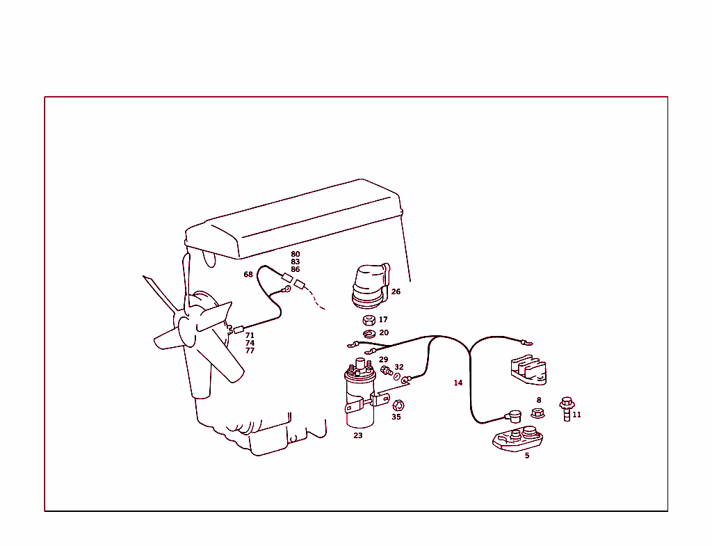 Ignition System And Cable Harness For Fan