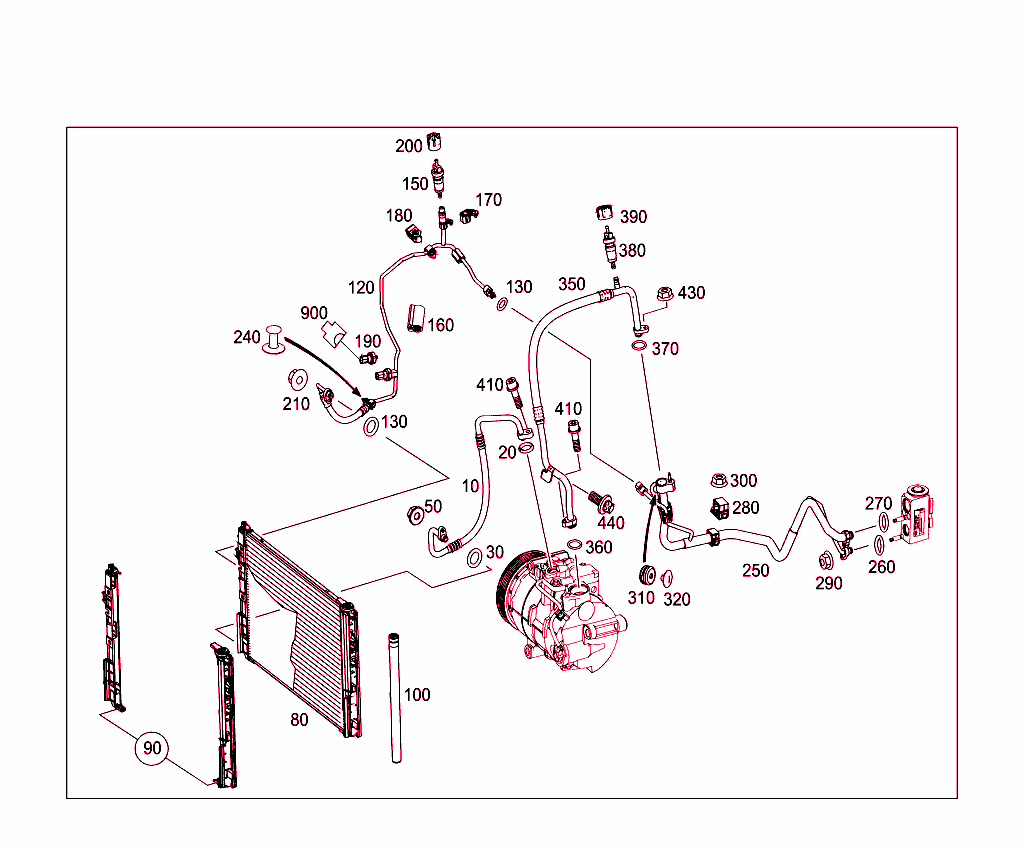 Refrigerant Line Arrangement