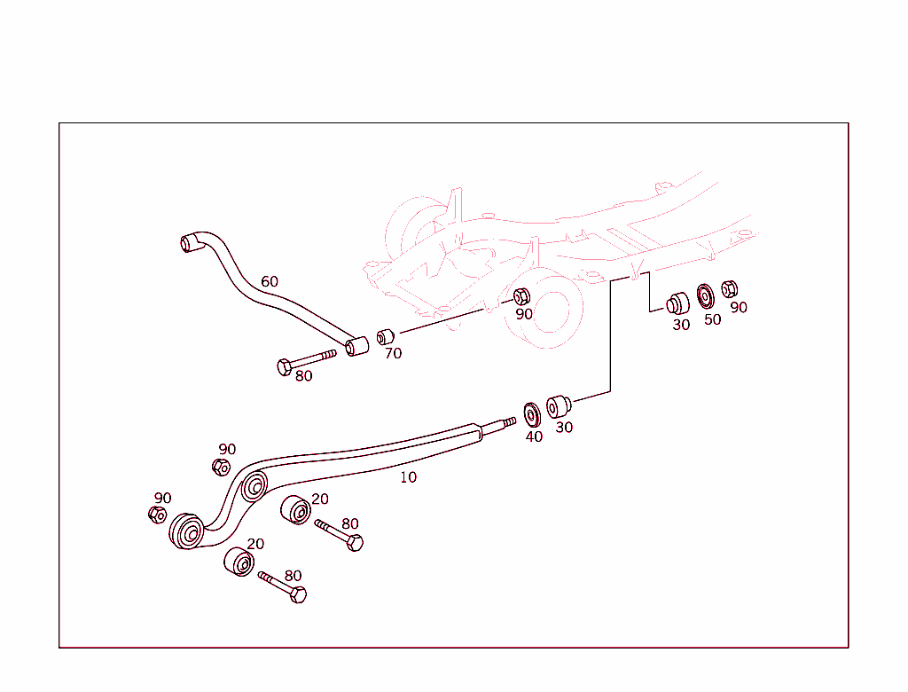 Front Axle Longitudinal & Transverse Control Arms