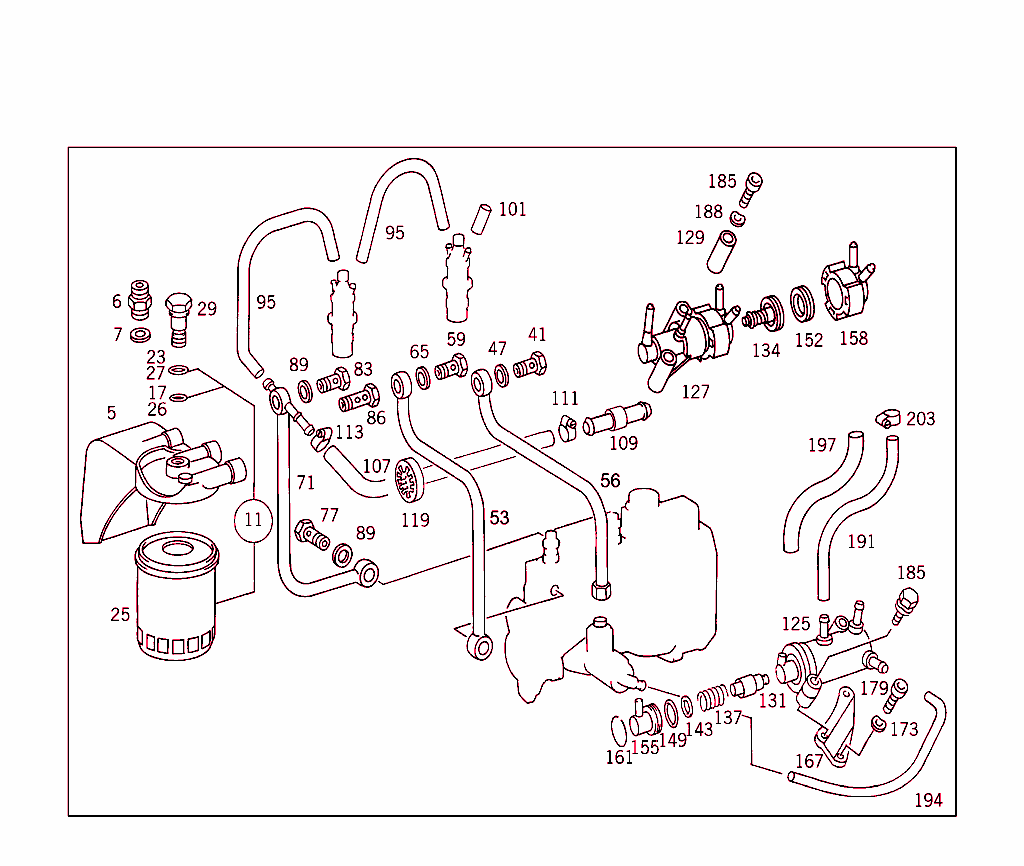 Fuel Filter,Lines And Thermostat