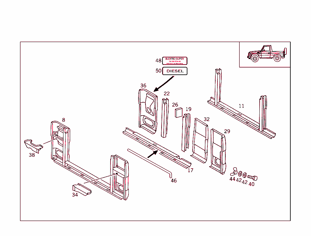 Rear Panel, Open Vehicle