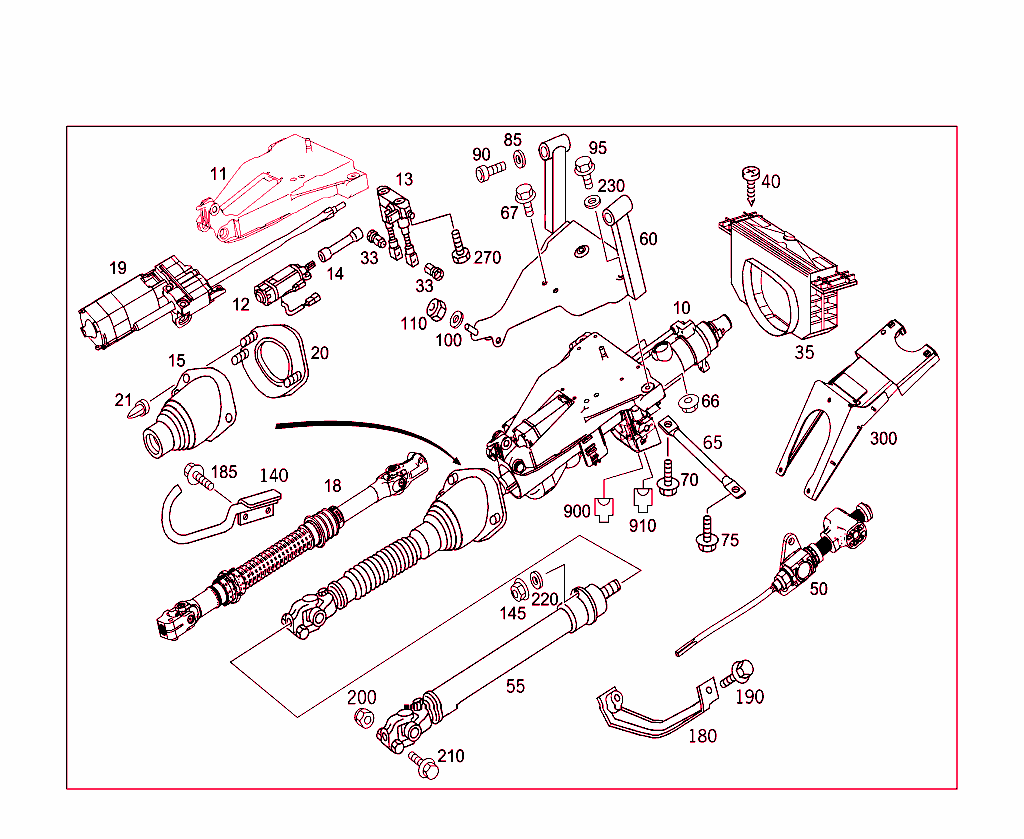 Steerg.column Jacket Tube & Steerg. Shaft