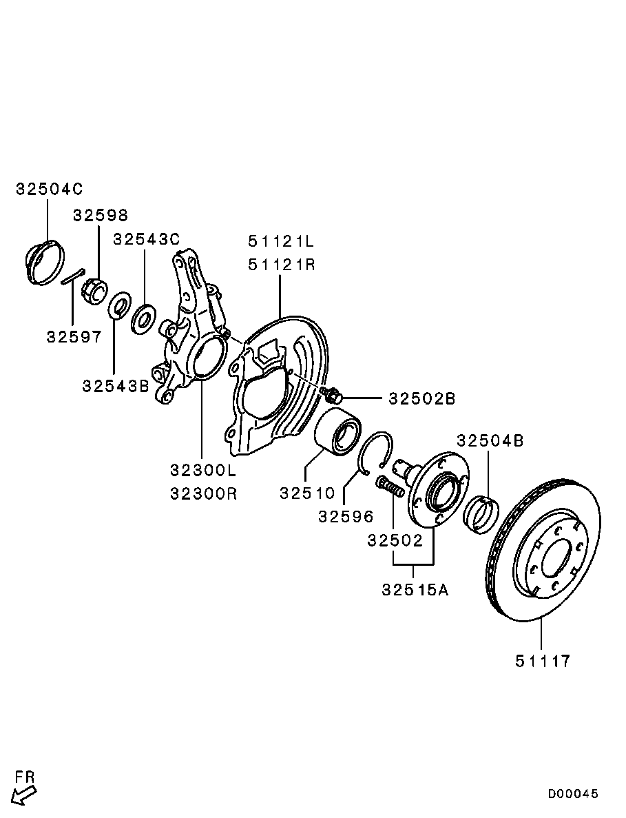 Front Axle Hub Drum