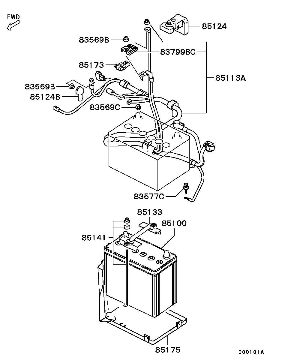 Battery Cable & Bracket