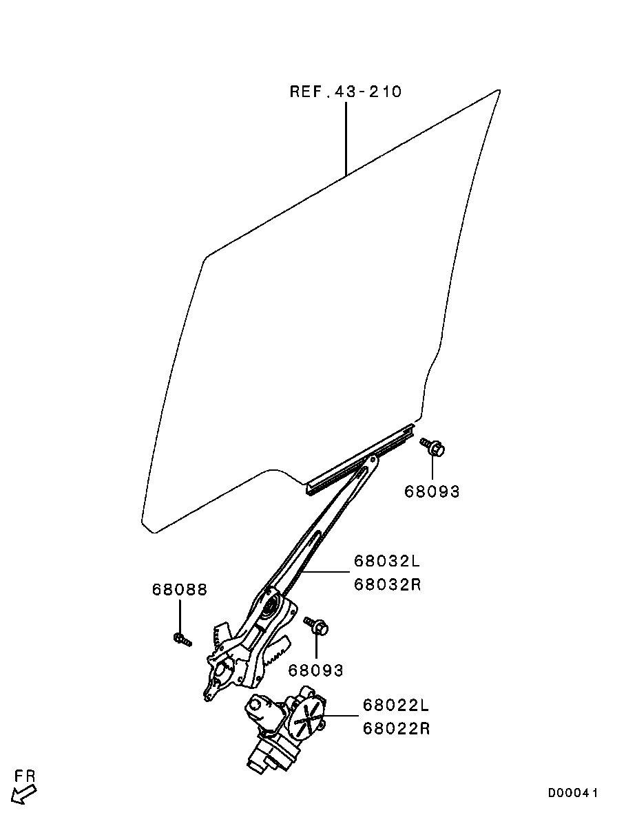 Rear Door Window Regulator