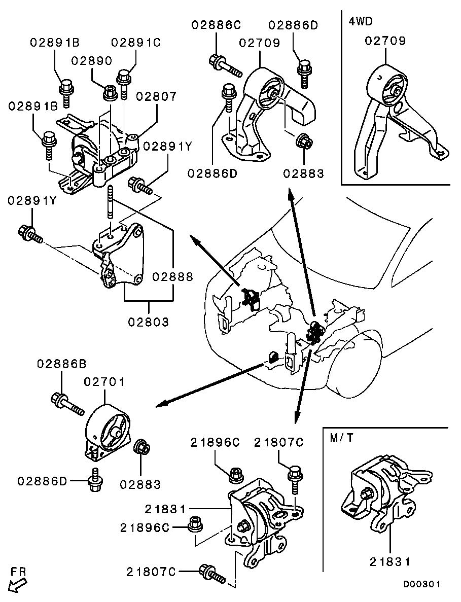 Engine Mounting, Support