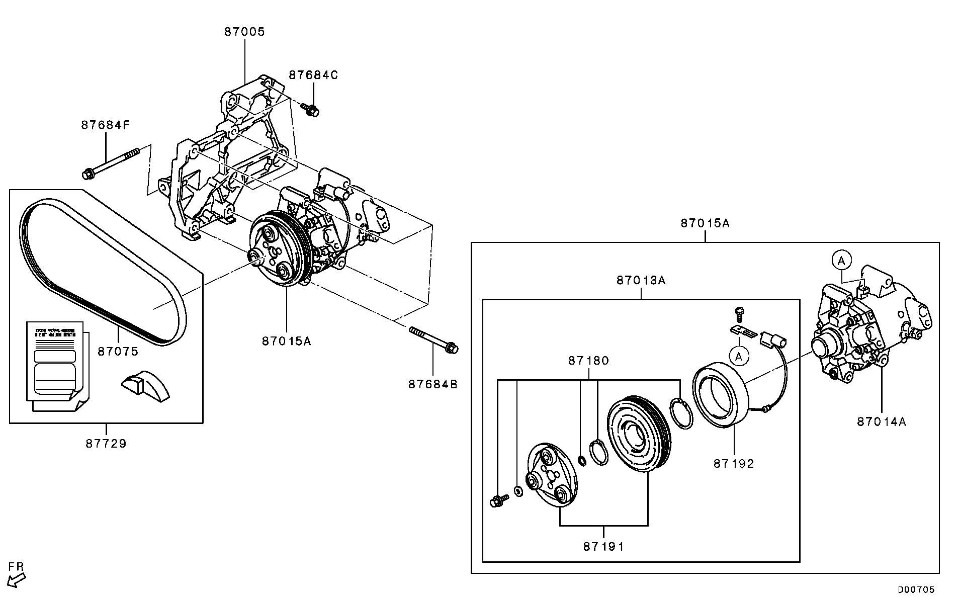 A/C Condenser, Piping