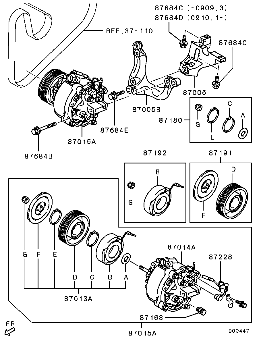 A/C Condenser, Piping
