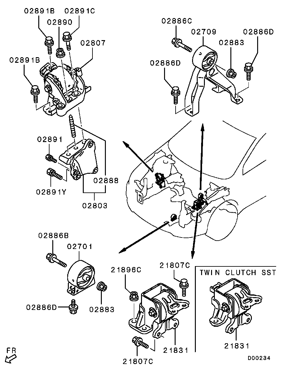 Engine Mounting, Support