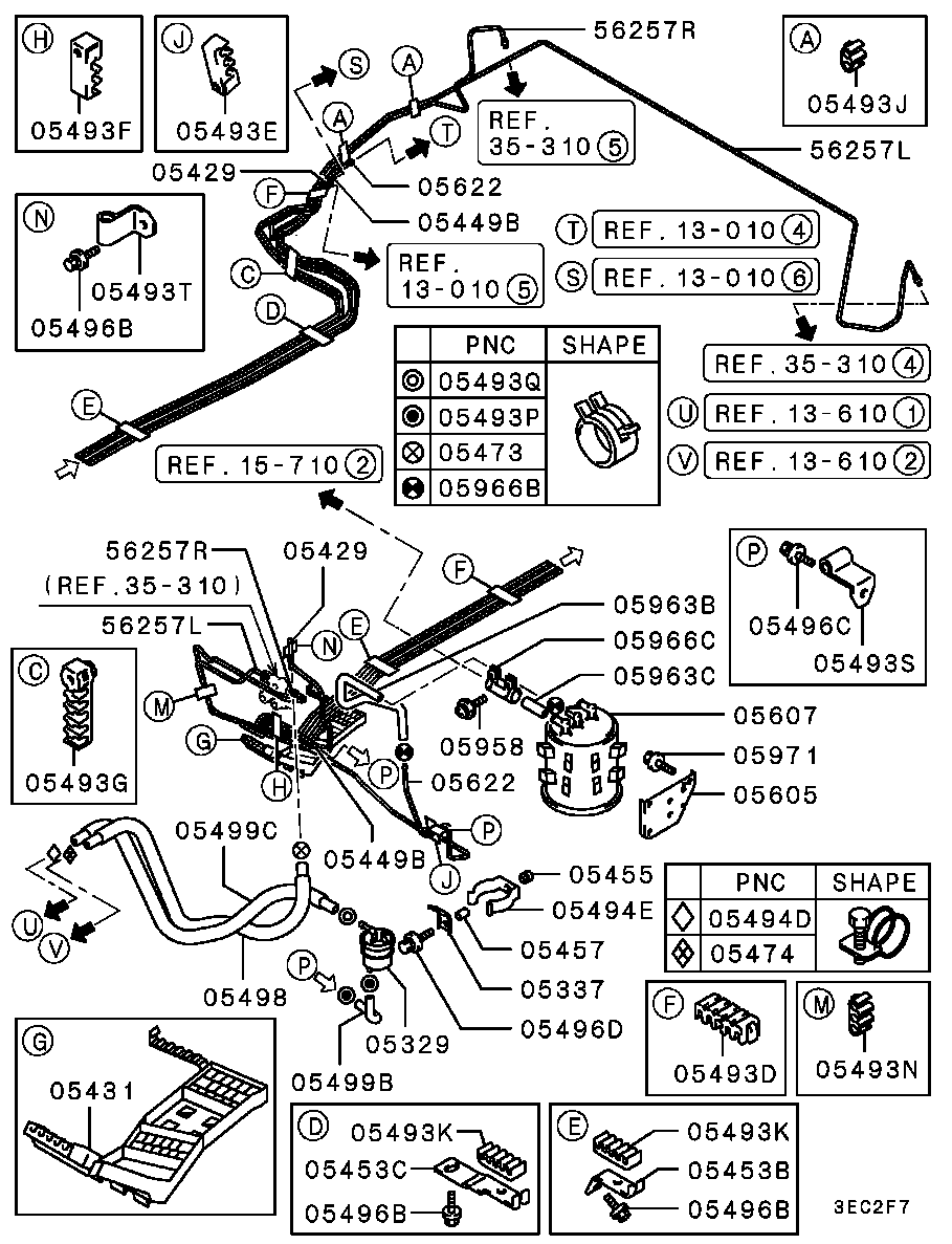 Control de gas de vapor de la línea de combustible