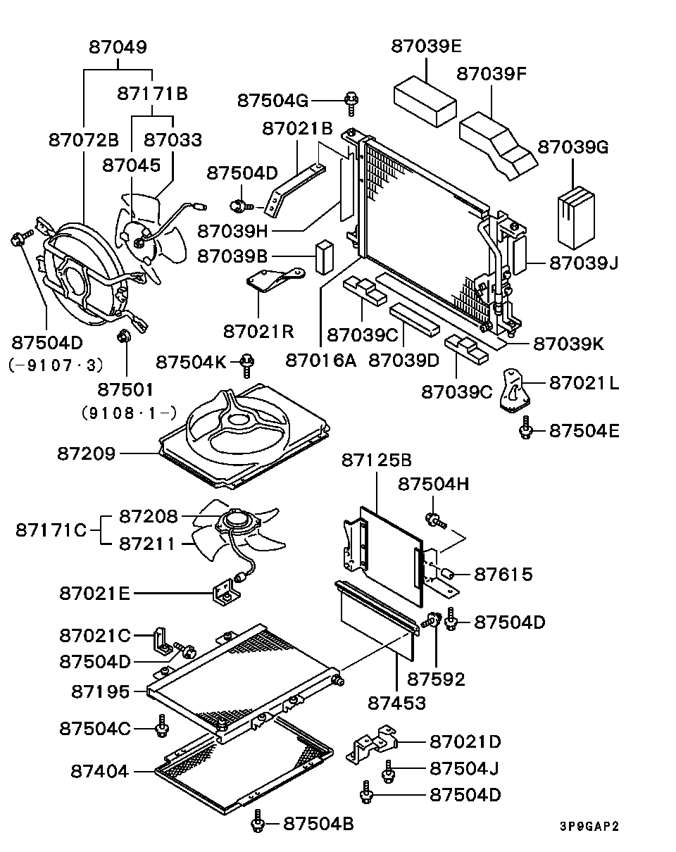 A/C Condenser, Piping