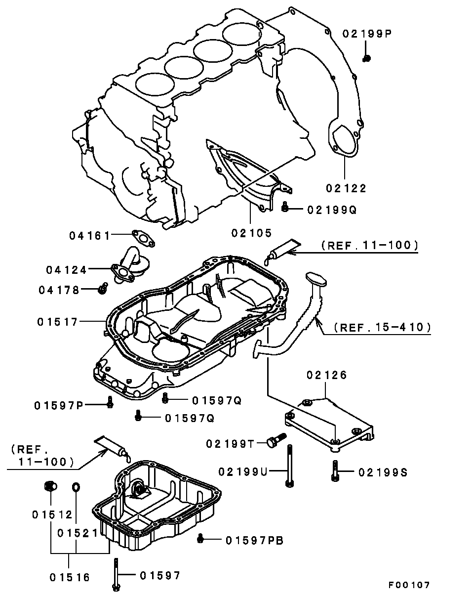 Cover, Rear Plate & Oil Pan