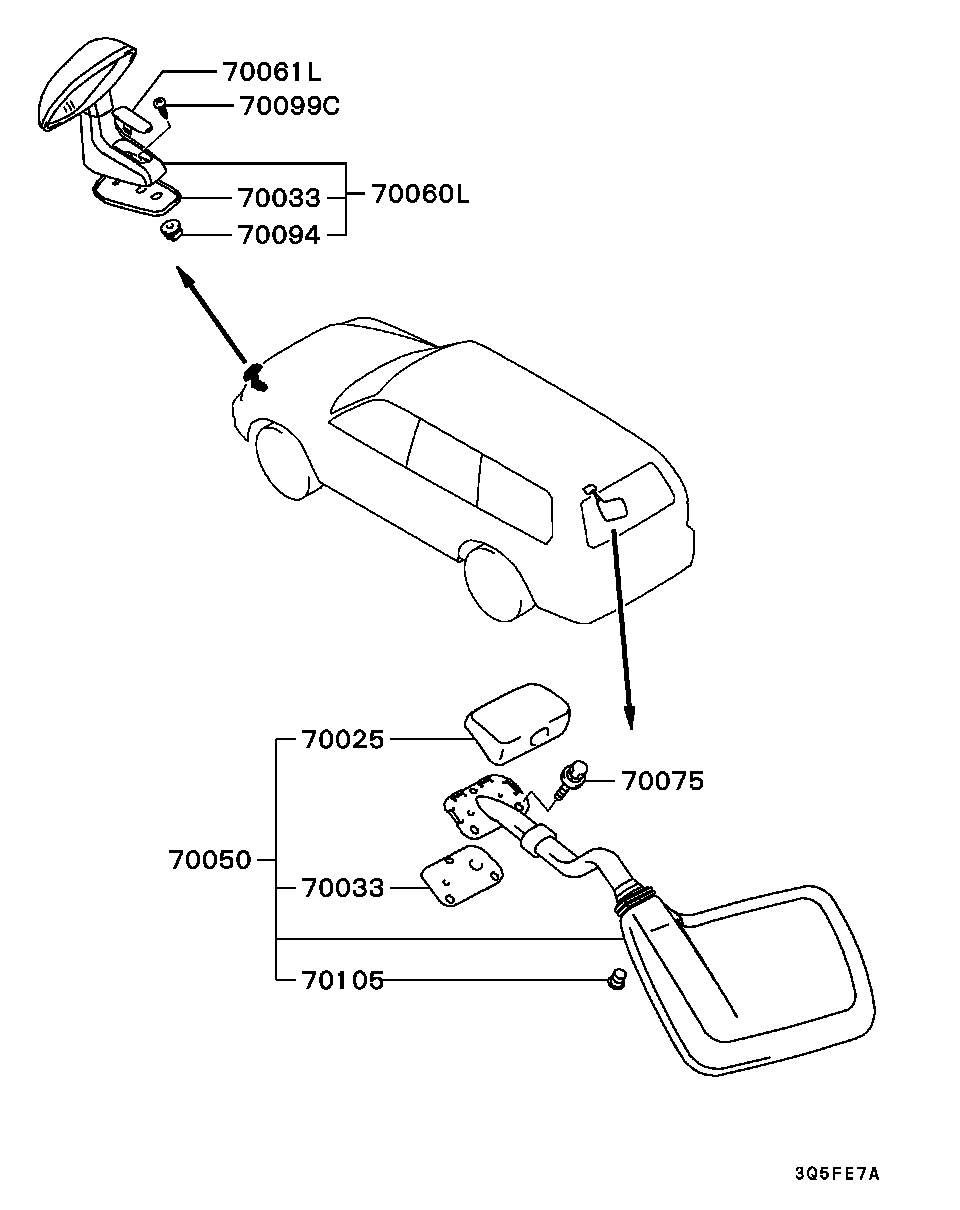 Outside Rear View Mirror