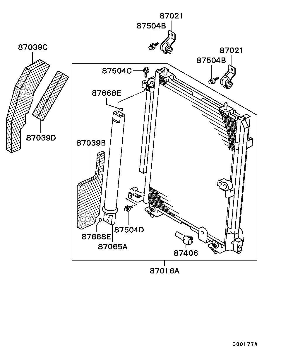 A/C Condenser, Piping