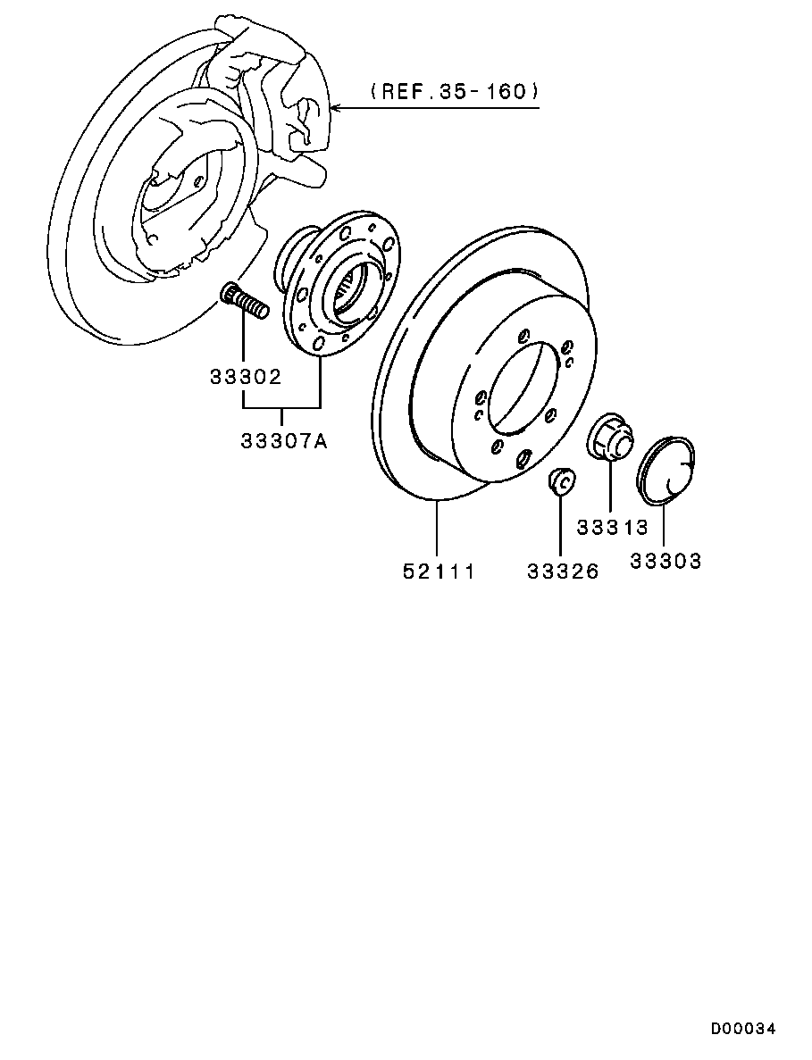 Rear Axle Hub Drum