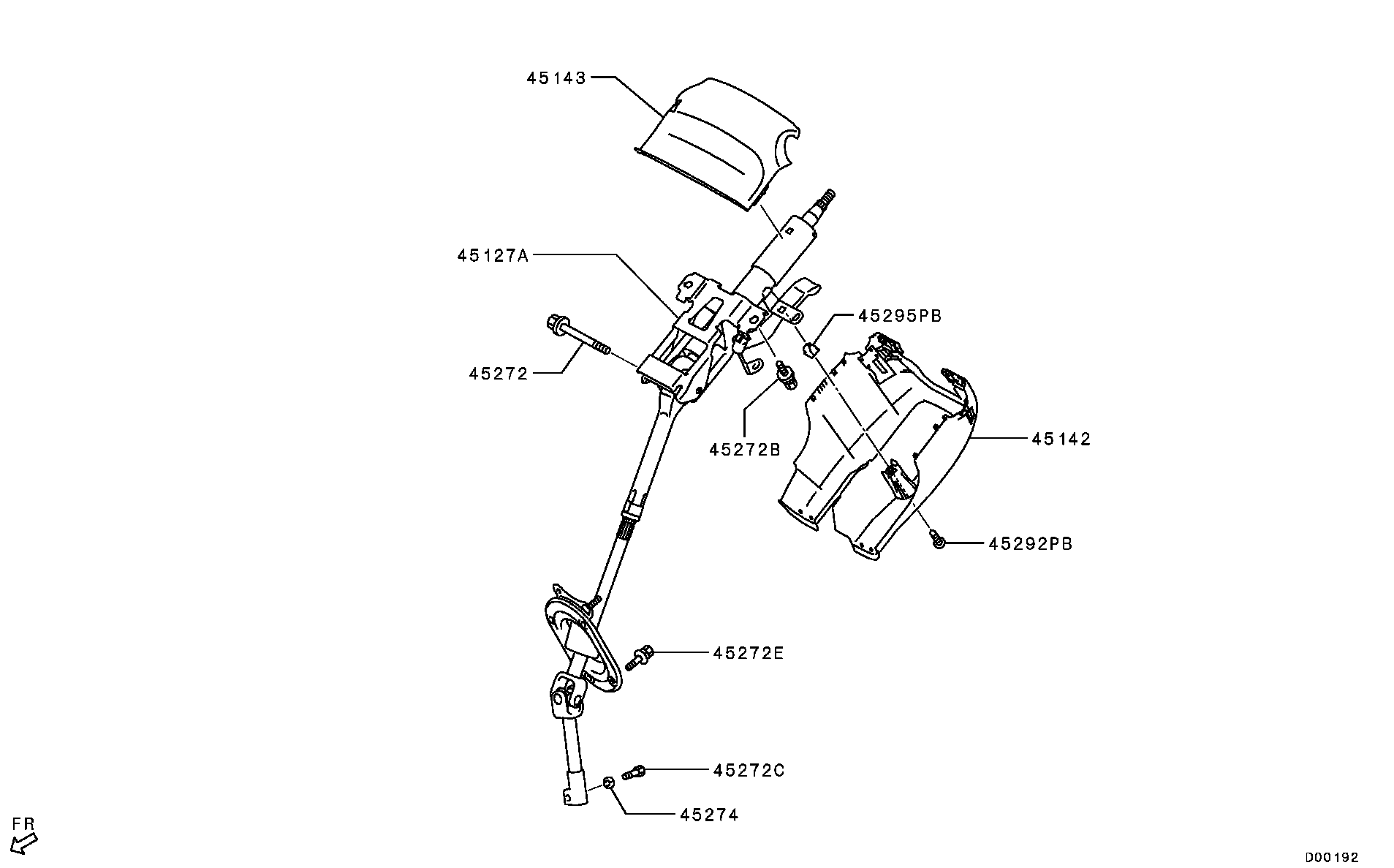 8065A221XA Cover,Steering Column,Lwr Mitsubishi | YoshiParts