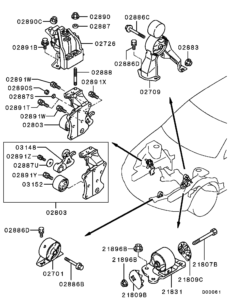 Engine Mounting, Support