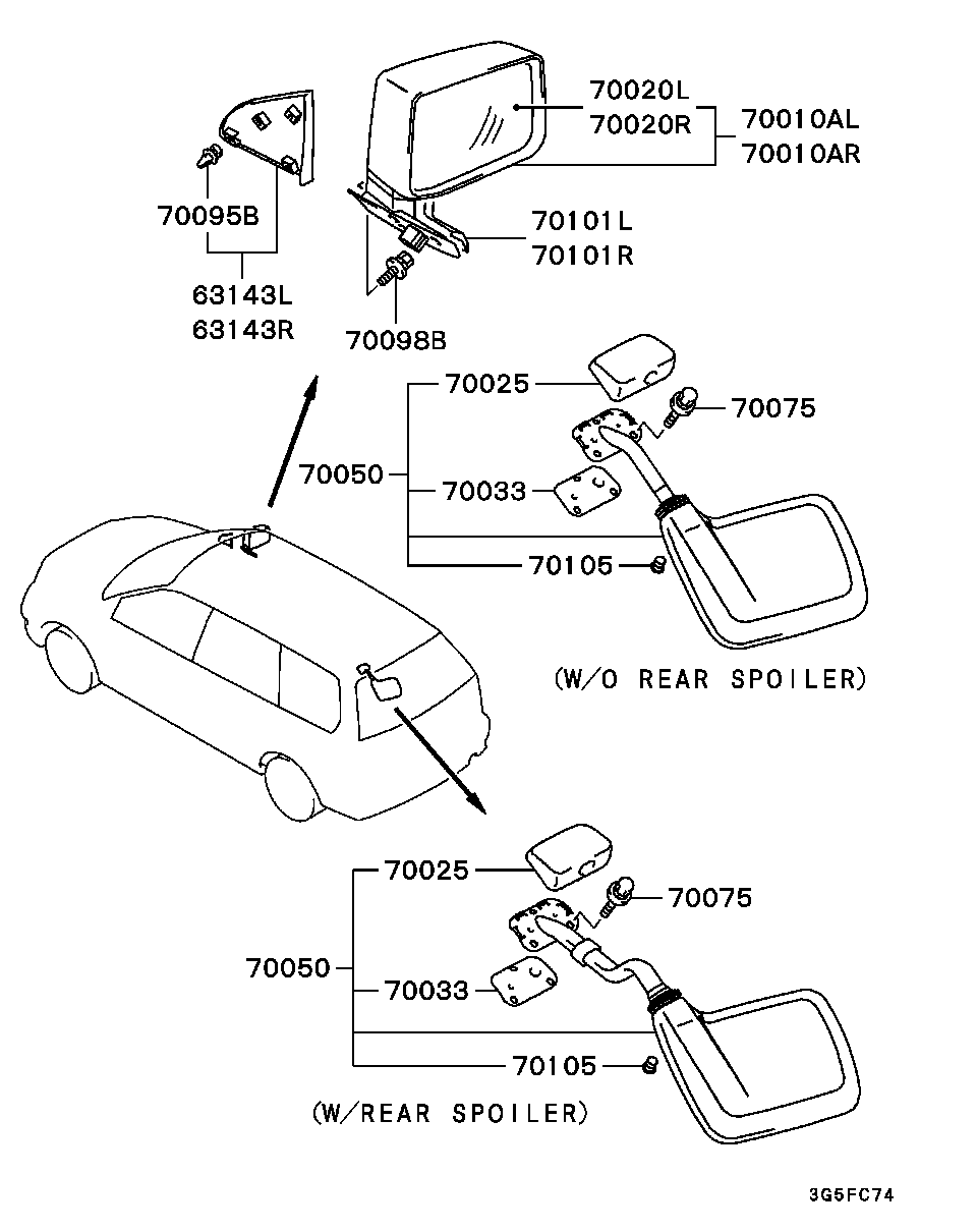 Outside Rear View Mirror