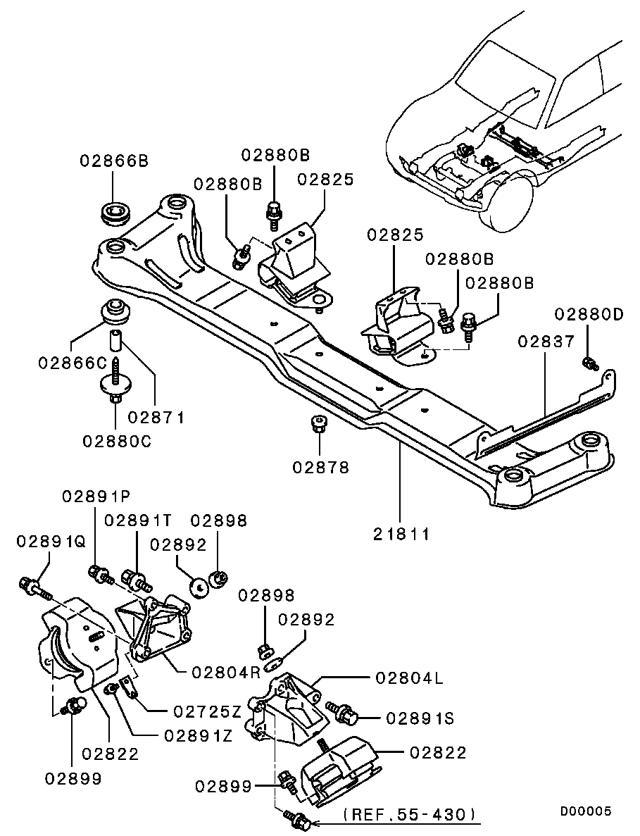Engine Mounting, Support
