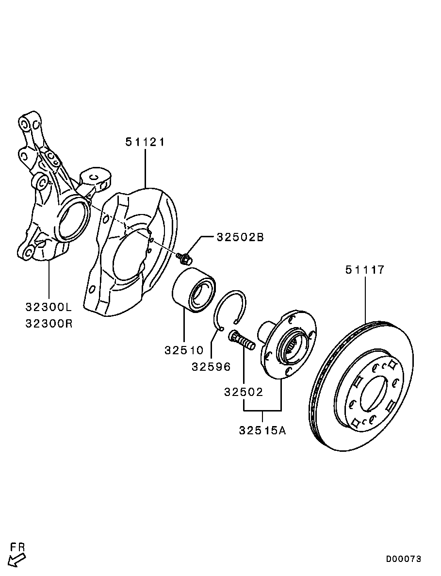 Front Axle Hub Drum